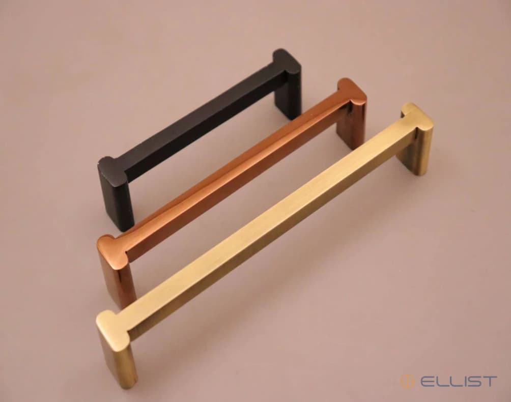 ELLIST cabinet handle model 73, 8MM SQ CAPSUL LEG