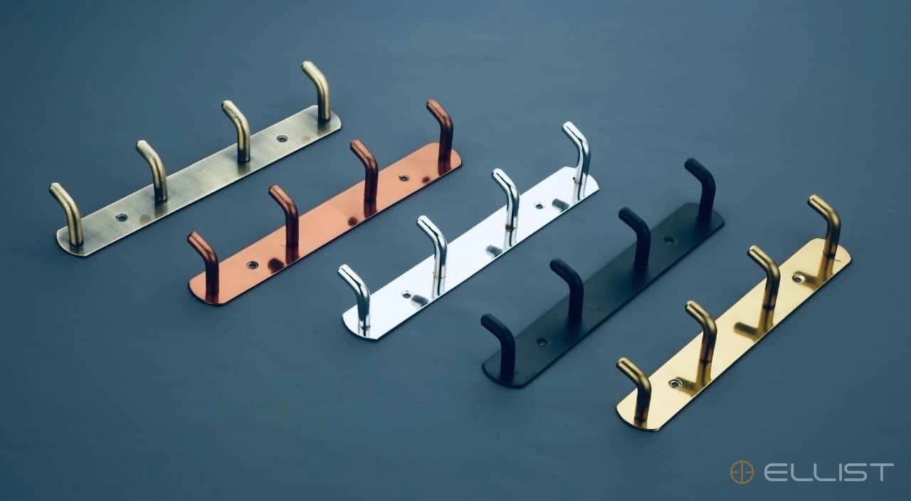 ELLIST Round khuti hook collection in multiple photographed finishes